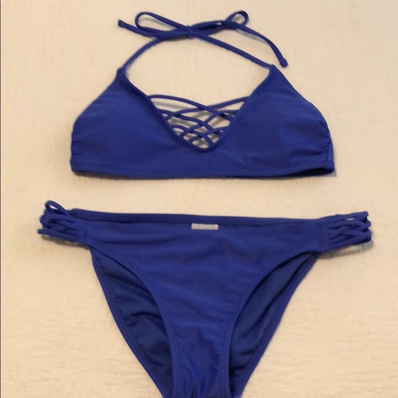 Other - 🇺🇸 ROYAL BLUE 2pc BIKINI SET S M SWIMSUIT